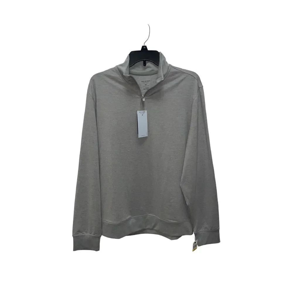 Van Heusen Performance Regular Fit Men’s Quarter Zip, Gray Size Medium NWT